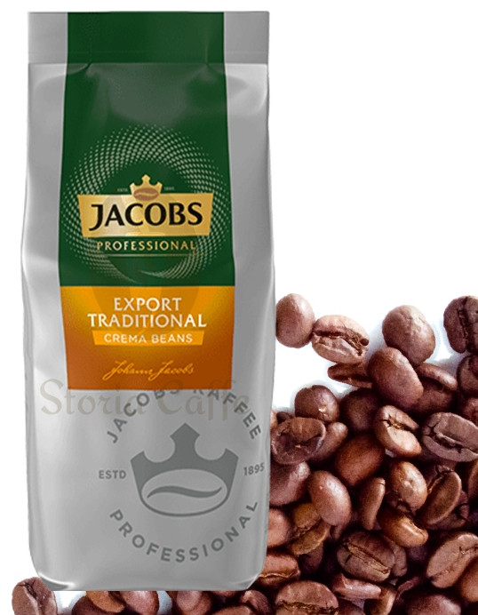 ОРИГІНАЛ! Зернова кава Jacobs Export Traditional Crema Beans (Якобз Експорт) 1кг, Німеччина