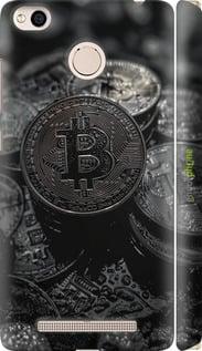 Чехол на Xiaomi Redmi 3x Black Bitcoin "6090m-441-7290", фото 1