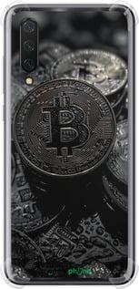 Чехол на Xiaomi Mi CC9 Black Bitcoin "6090sp-1747-7290", фото 1