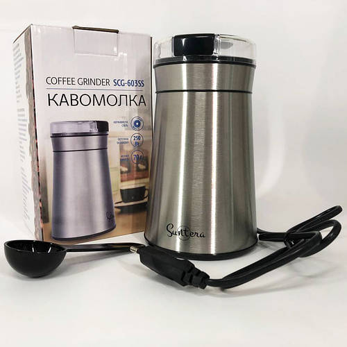 Кофемолка с напряжением 220V Suntera SCG-603SS, Электрическая кофемолка ...