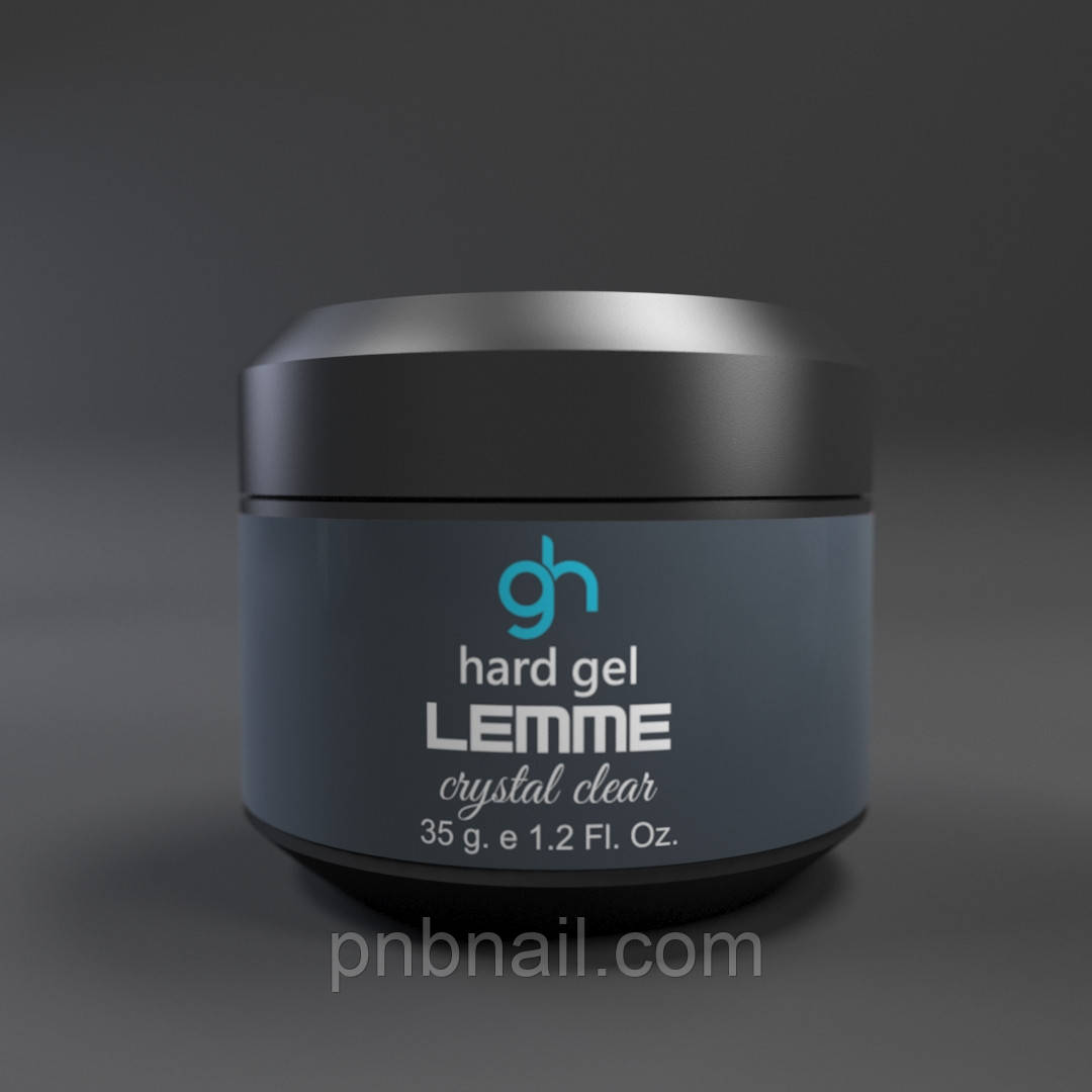 LED GEL  Lemme  "hard gel" crystal clear ( прозорий  ) / 35 g.