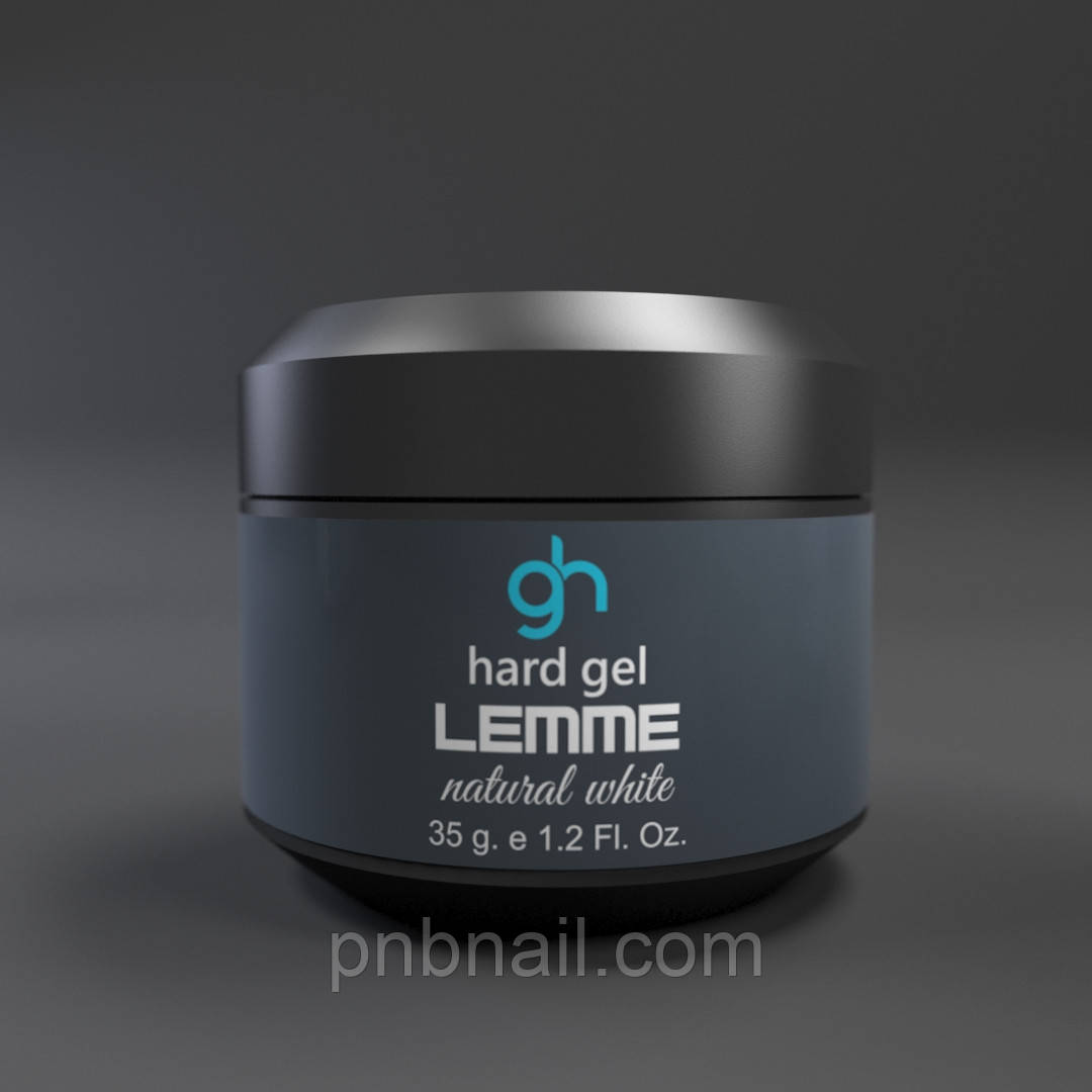 LED GEL Lemme  "hard gel" NATURAL WHITE  ( білий для френча   ) / 35 гр, 15 гр