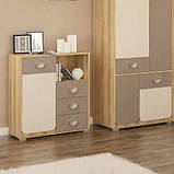 Комод 1Д 3Ш Ламі (Мебель-Сервіс) 800х382х902мм, фото 3