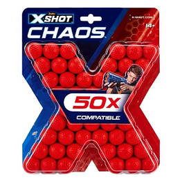 Іграшкова зброя Zuru X-Shot Набір шариків CHAOS new (50 шт.) (36327R) - оригінал