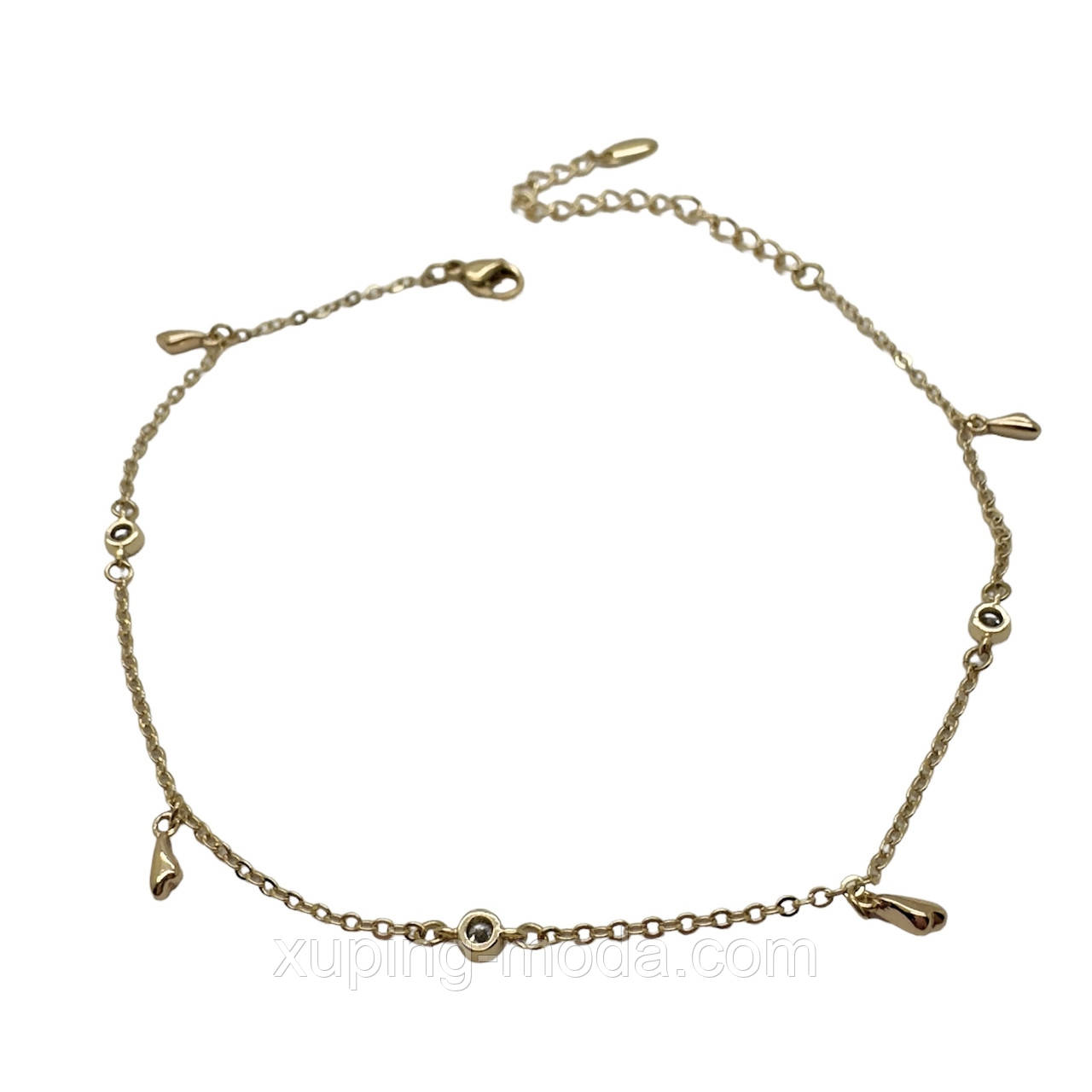 22+5 см. Браслет для ноги xuping.  18 к, фото 1