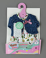 Одяг для ляльок YLC 235 L кофта, сукня, пов'язка на голову, в пакеті