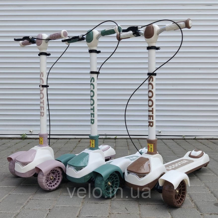 Дитячий самокат Scooter Super, фірмовий самокат, дитячий самокат, самокат для дитини, якісний самокат