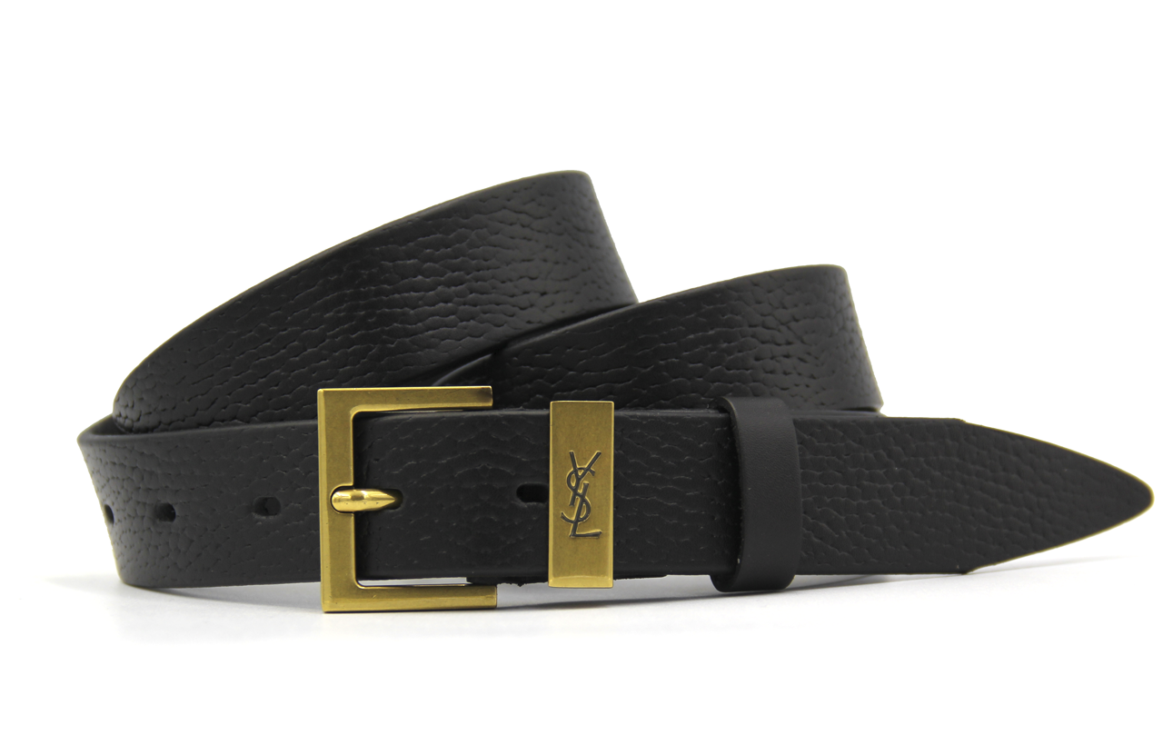 Ремінь жіночий YVES SAINT LAURENT шкіряний 3 см