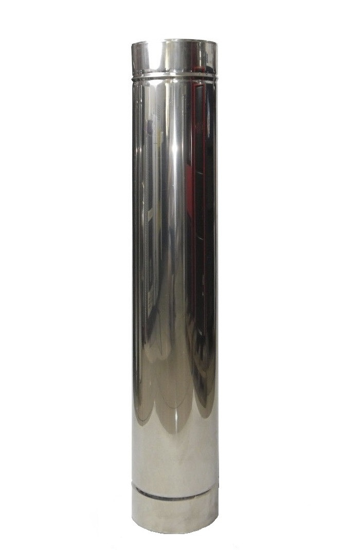 Дымоходная труба из нержавеющей стали L=1м 1 мм ф160 для котлов - фото 1 - id-p435706041