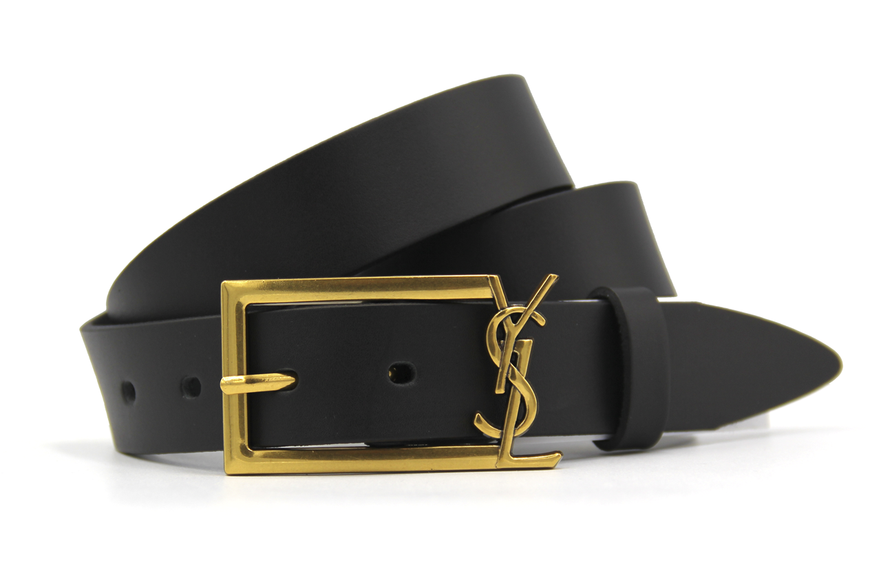 Ремінь жіночий YVES SAINT LAURENT шкіряний 3 см