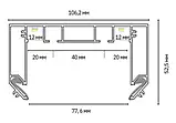 Карниз Tempaq SS40 білий 3 м.п., фото 3