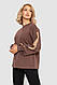 Світшот жіночий, колір коричневий, 102R445-2 S-M, фото 3