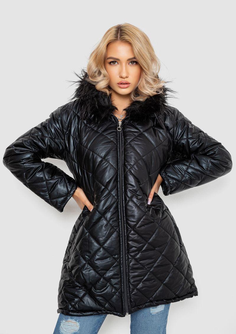 Куртка жіноча демісезонна, колір чорний, 247R6797 XS, XS, 42, фото 1