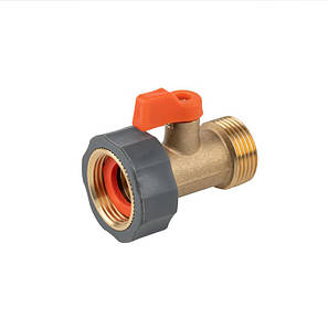 Кран запірний з внутрішньою і зовнішньою
різьбами 3/4", BRASS SOFT, BR-S2232, фото 1