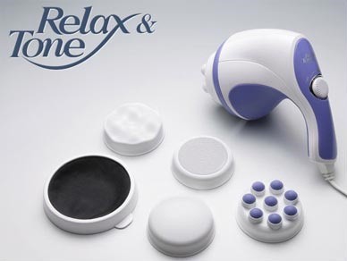 Вібромасажер Relax & Spin Tone Deluxe (+ 5 насадок), фото 1