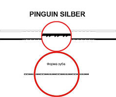 Пилка для лобзикових верстатів PINGUIN SILBER No7, комплект 6 шт.