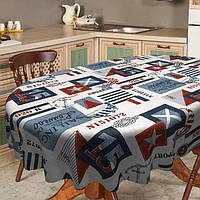 Скатерть с тефлоновым покрытием 140х170см Морская