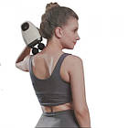 Масажний пістолет для м'язів подвійний з дисплеєм, USB-зарядка mp 921 Білий, фото 4