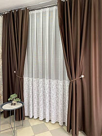 Готовая штора та тюль 2м. висота 2,70