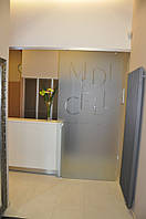 Скляні двері розсувні одностулкові