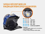 Налобний ліхтар Fenix HL40R з зумом (600Lm, Cree XP-L V3, 2000 mAh, Zoom, IP-66, USB, Індикатор заряду) СИНІЙ, фото 5