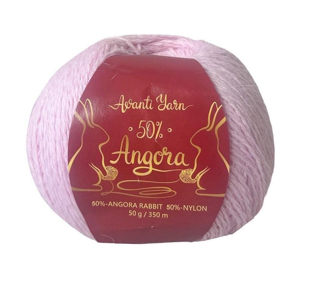 Avanti Yarn ANGORA 50 (Аванті Ярн Ангора 50) № F03 світлий бузок (Пряжа ангора, нитки для в'язання)