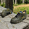 Чоловічі тактичні кросівки хакі шкіряні військові демісезонні, армійське взуття на весну осінь для зсу, розмір 40 41 42 43 44 45, фото 2