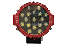 Світлодіодна LED-фара 51 Вт (світлодіоди 3W x17шт) (червоний корпус), фото 4