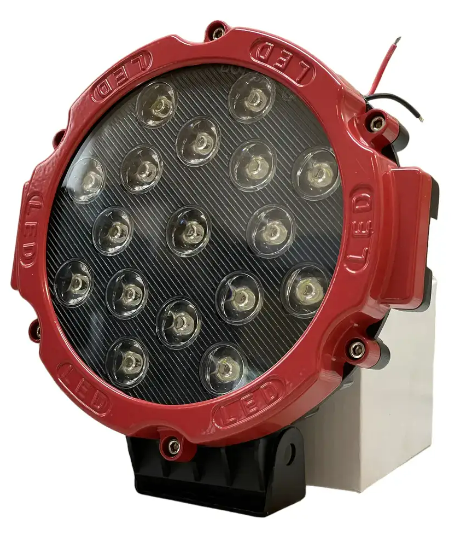 Світлодіодна LED-фара 51 Вт (світлодіоди 3W x17шт) (червоний корпус)