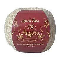 Avanti Yarn ANGORA 50 (Аванті Ярн Ангора 50) № F56 світла норка (Пряжа ангора, нитки для в'язання)