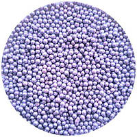 Посипка кондитерська рисова перламутрова кругла бузкова d=2мм 100г