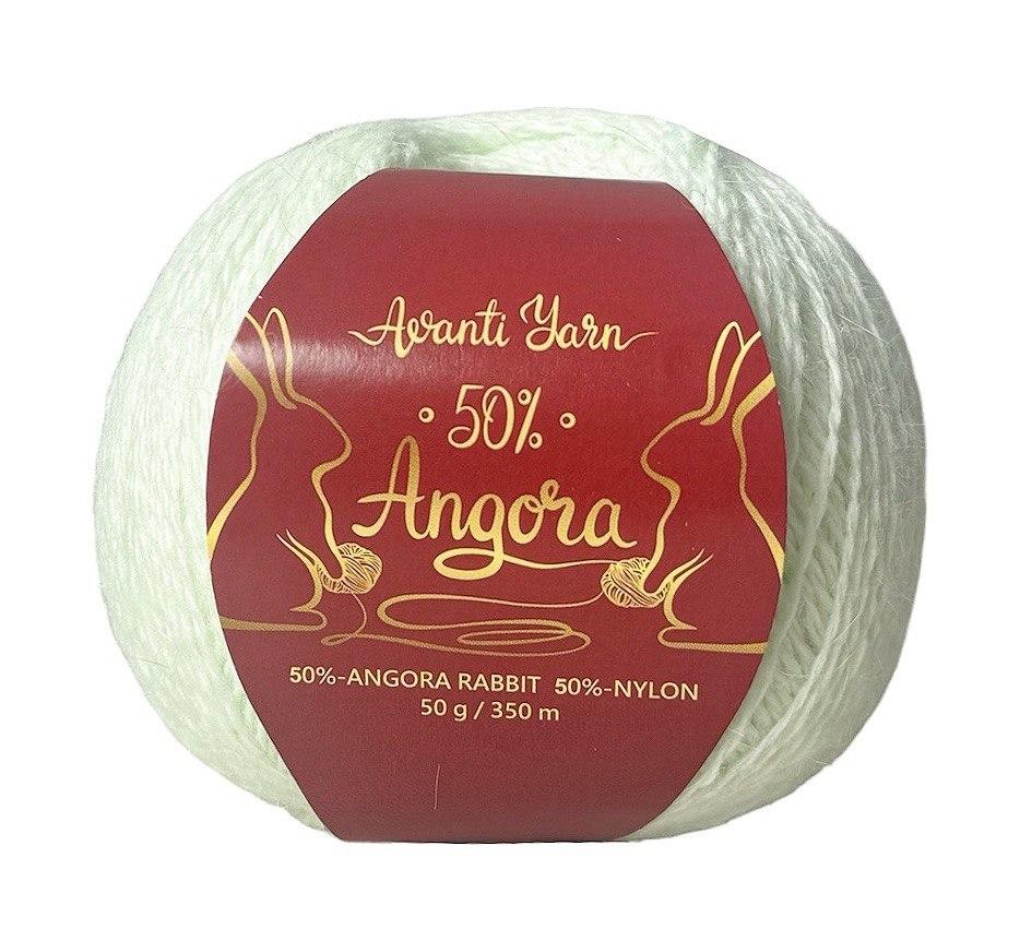 Avanti Yarn ANGORA 50 (Аванті Ярн Ангора 50) № F05 м'ятний (Пряжа ангора, нитки для в'язання)