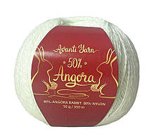 Avanti Yarn ANGORA 50 (Аванті Ярн Ангора 50) № F05 м'ятний (Пряжа ангора, нитки для в'язання)
