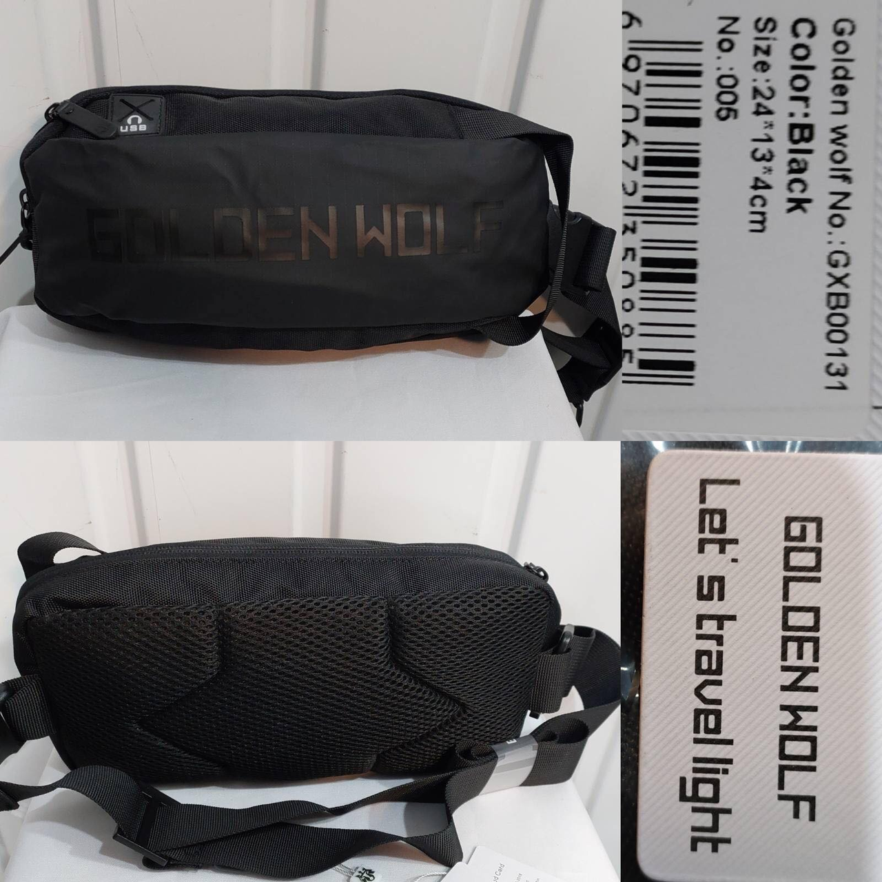 Чоловіча сумка на пояс/плече від фірми Golden Wolf (гуртом/роздріб)