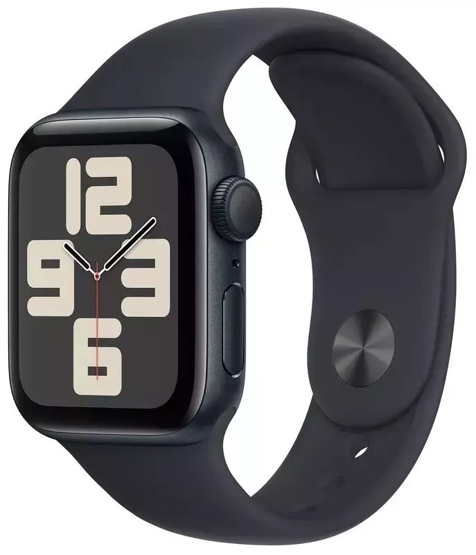 Apple Watch SE 2 40mm Midnight Aluminum Case with Midnight Sport Band (S/M) (MR9X3) 2023