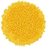 Посипка кондитерська рисова перламутрова кругла золота d=5мм 100г