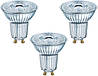 Рефлекторна лампа OSRAM LED Base PAR16. Цоколь GU10, 4,3 Вт, теплий білий 3 шт, фото 6