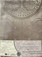 Скатерть однотонная с защитным покрытием 144 * 242 см, 100% хлопок