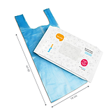 Одноразові пакетики ароматизовані для використаних підгузників 100 шт Babyono Синій, фото 2