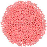 Посипка кондитерська рисова перламутрова кругла рожева d=5мм 500г