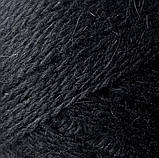 Avanti Yarn ANGORA 50 (Аванті Ярн Ангора 50) № F21 чорний (Пряжа ангора, нитки для в'язання), фото 3