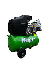 Низькошумний компресор для гаража повітряний 24 л, 215 л/хв Helper HPAC-24L 1,8 кВт одноциліндровий, фото 4