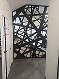 Поручні та перегородка з лазерною різзю під замовлення в будь-якому дизайні, фото 3