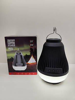 Колонка ZQS-1317 Camping Speaker LED Bluetooth (Чорний), фото 1