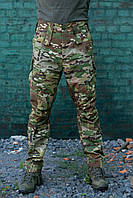 Штани тактичні Грифон Мультикам ріпстоп з резинкою під коліном, чоловічі камуфляжні штани