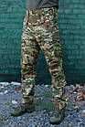 Штани тактичні Грифон Мультикам ріпстоп з резинкою під коліном, чоловічі камуфляжні штани, фото 2