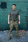 Штани тактичні Грифон Мультикам ріпстоп з резинкою під коліном, чоловічі камуфляжні штани, фото 5