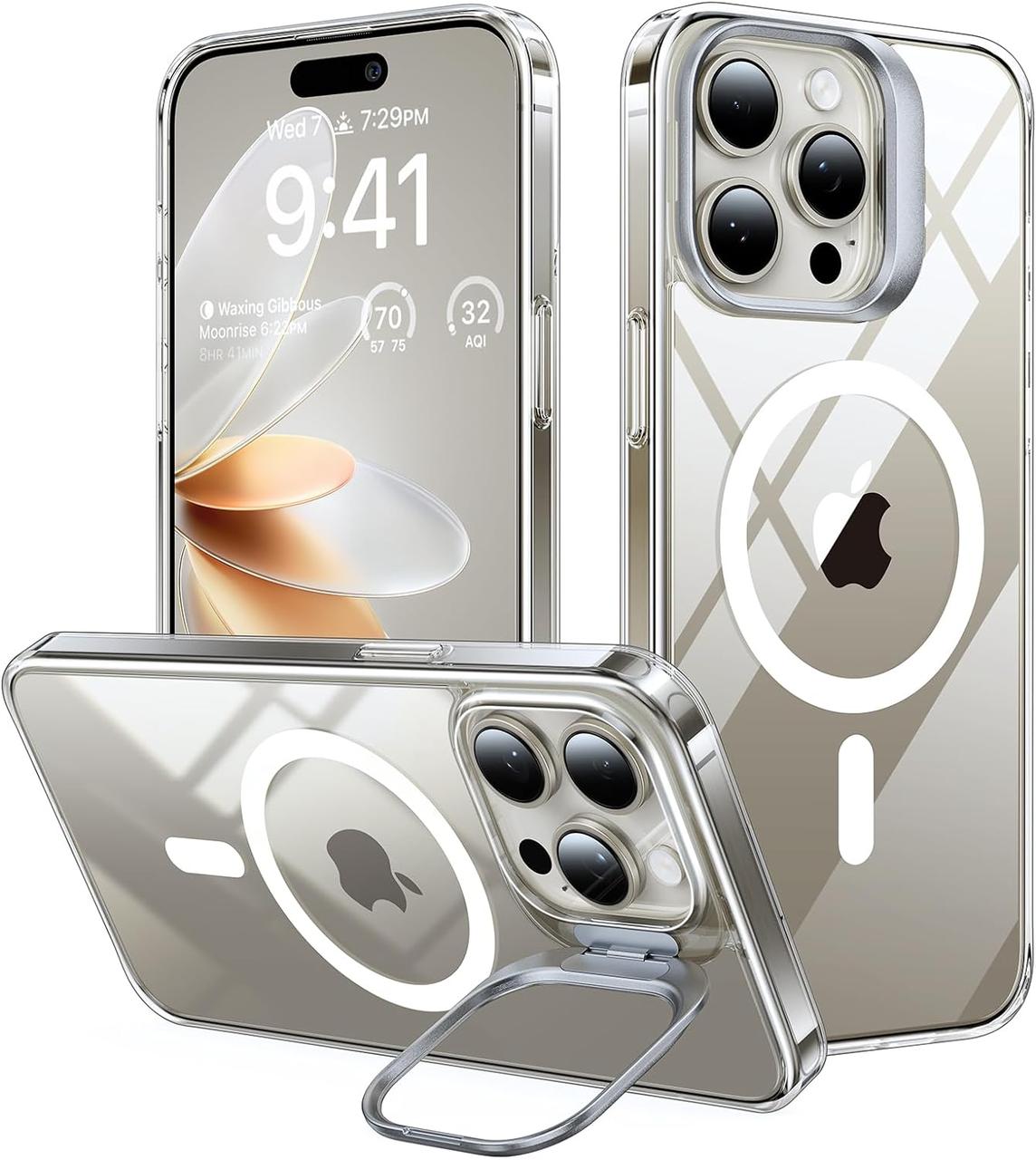 Протиударний магнітний чохол TORRAS для iPhone 15 Pro, [Захист від падіння військового рівня] [Мощий магнітний, фото 1