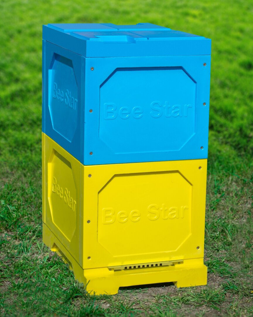 Вулик ППУ “BeeStar” 8 рамок 2 корпуси Дадан – кольоровий