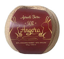 Avanti Yarn ANGORA 50 (Аванті Ярн Ангора 50) № F54 пісок (Пряжа ангора, нитки для в'язання)